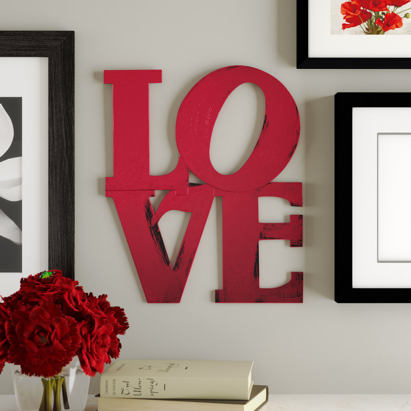 Red Barrel Studio Modern Stacked Love Wall Décor & Reviews Wayfair